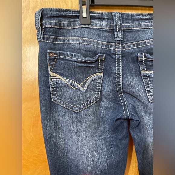 Wallflower Jeans Size 9 Low Rise Dark Wash Bootcut Flare - Picture 7 of 9